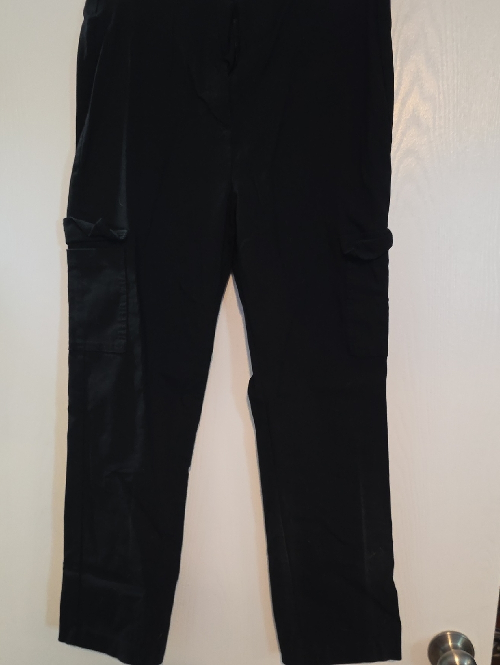 Maurices Black Straight Leg Cargo Pants